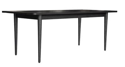MEDRANO OAK DINING TABLE SANDBLASTED BLACK 180CM