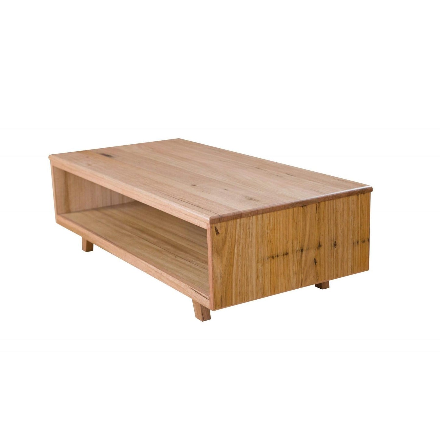 GRANVILLE SOLID TASSIE OAK COFFEE TABLE IN CLEAR LACQUER FINISH - MyChocolateWood