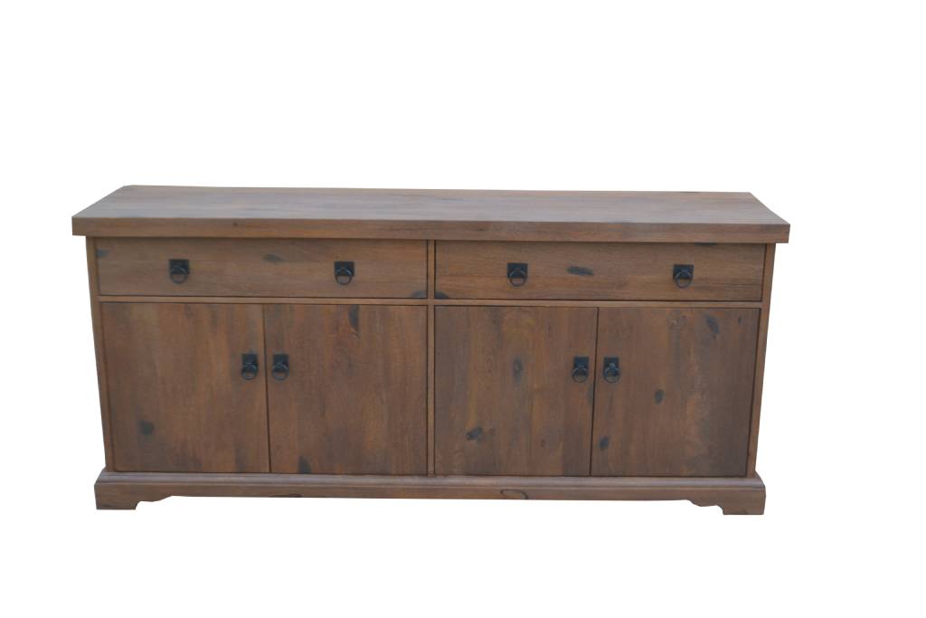 ELLERY SOLID MANGO WOOD BUFFET/SIDEBOARD ANTIQUE WALNUT