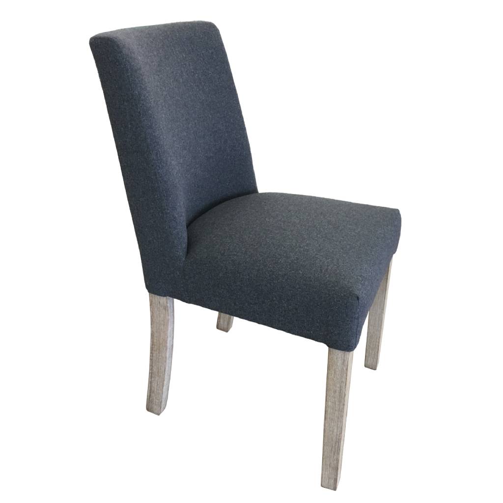 RIPLEY SOLID ACACIA TIMBER 7 PIECE DINING SET BRUSHED SMOKE: 1XTABLE 180CM & 6 RIPLEY DINING CHAIRS