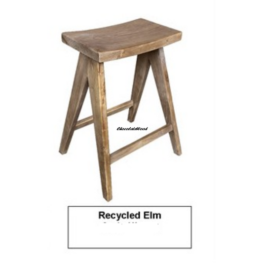 CHARLI STOOL RECYCLED ELM 48X41 65 CM