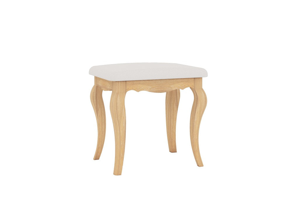 FAIRFAX SOLID RUSTIC OAK DRESSING TABLE STOOL