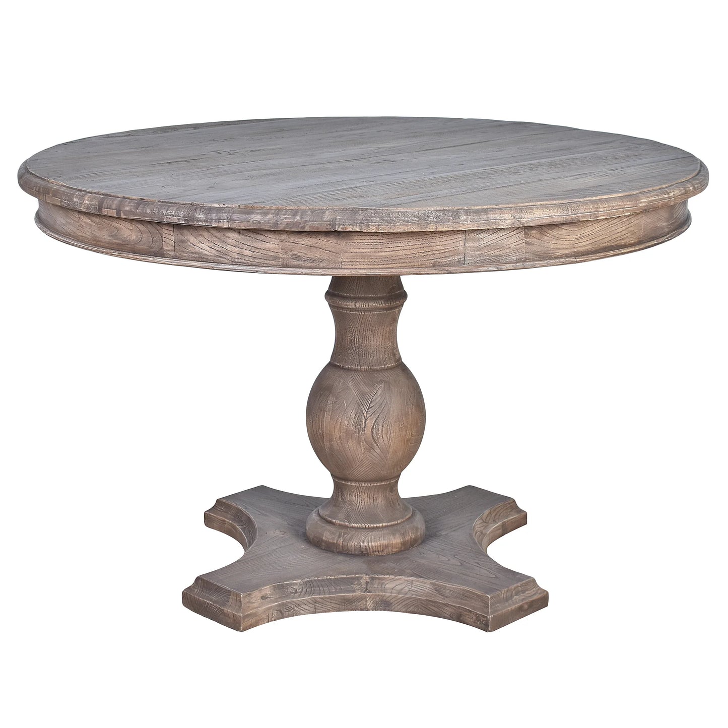 SULLIVAN RECLAIMED ELM ROUND DINING TABLE 120CM