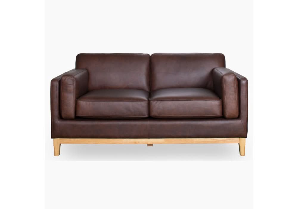 MARQUIS 2-SEATER OSLO LEATHER SOFA MINK