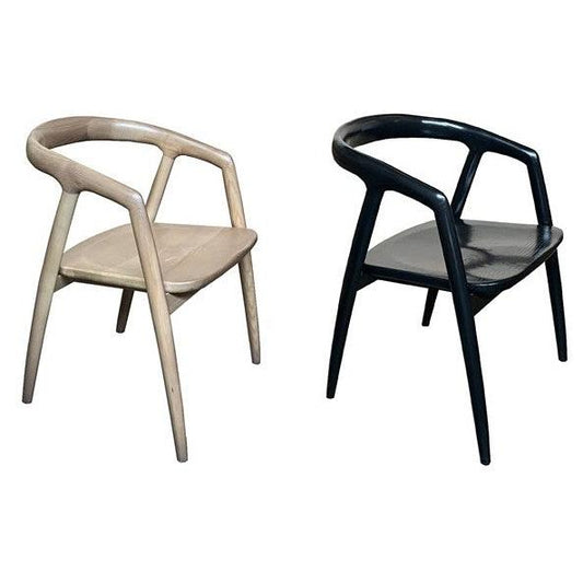 MANFRED  SOLID ASHWOOD CHAIR KITCHEN CHAIR  DINING CHAIR ACCENT CHAIR  BLACK