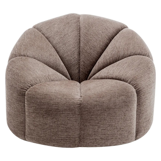 MADELEY CHENILLE SWIVEL OCCASIONAL CHAIR ARMCHAIR MINK