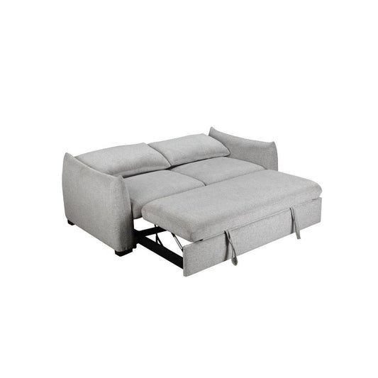 OAKLI FABRIC PULLOUT 3-SEATER SOFA BED GREY