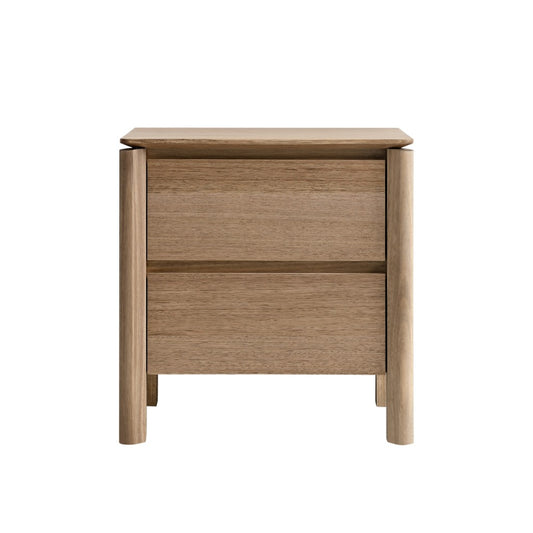 AKSEL MESSMATE TIMBER 42DRAWER BEDSIDE TABLE LIGHT SMOKE