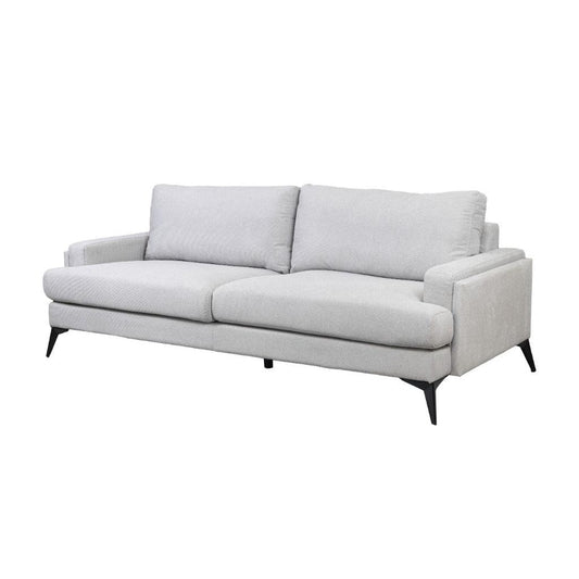 ALBERGO FABRIC 3-SEATER SOFA LOUNGE LIGHT GREY - MyChocolateWood