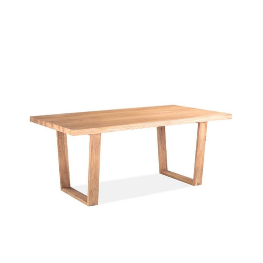 STROUD ELM VENEER TIMBER/MDF DINING TABLE 240CM NATURAL