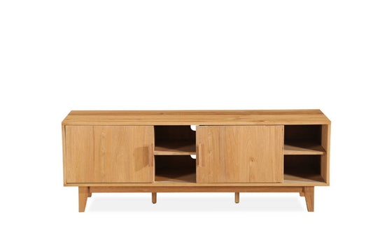 STROUD ELM VENEER TIMBER/MDF 2-DOOR ETU TV UNIT NATURAL