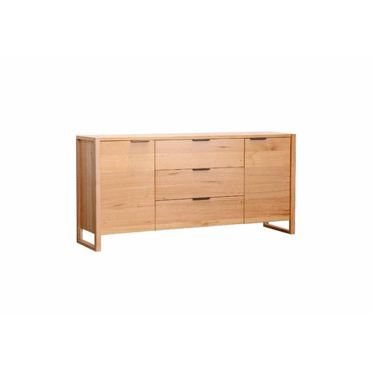 KIPLING MESSMATE TIMBER 2-DOOR 3-DRAWER BUFFET SIDEBOARD NATURAL