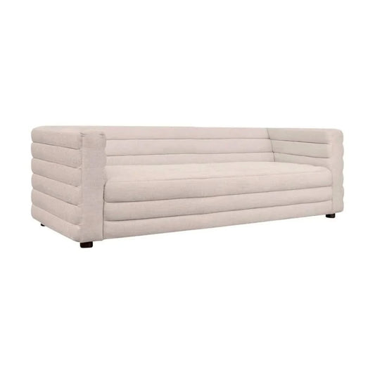 MEREDITH 2-SEATER FABRIC SOFA NATURAL LINEN