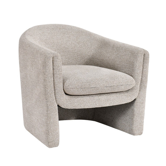 MAGNA CONTEMPORARY FABRIC ARMCHAIR /ACCENT CHAIR/OCCASIONAL CHAIR IN OAT
