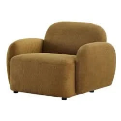 LORELEI CHENILLE ARMCHAIR/OCCASIONAL CHAIR TOFFEE