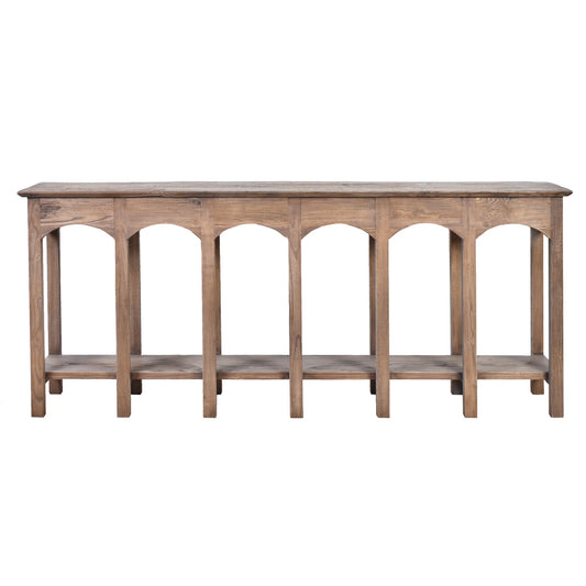 QUINCY VIADUCT OLD ELM CONSOLE/HALL TABLE IN RECLAIMED ELM NATURAL