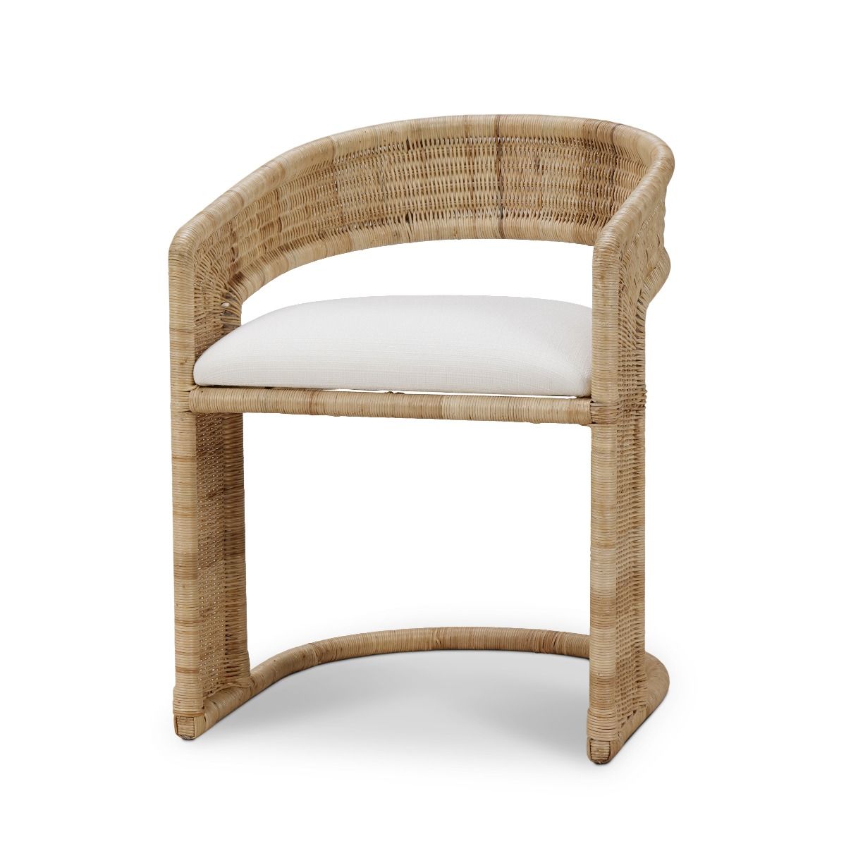 FORSTER RATTAN DINING CHAIR IN NATURAL OR WHITE