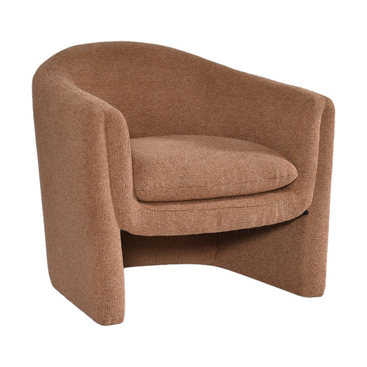 MAGNA CONTEMPORARY FABRIC ARMCHAIR /ACCENT CHAIR/OCCASIONAL CHAIR CINNAMON