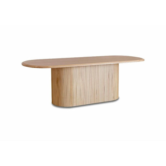 REMY NATURAL ASH DINING TABLE IN NATURAL ASH COLOUR 220CM