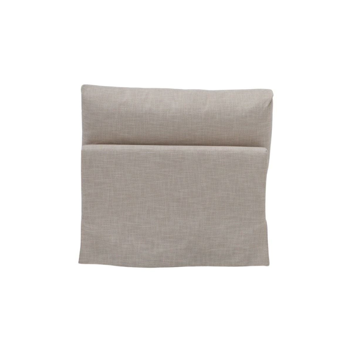 LIVINGSTON FABRIC ARMLESS LOUNGE CHAIR 'LEMAY' KHAKI COLOUR