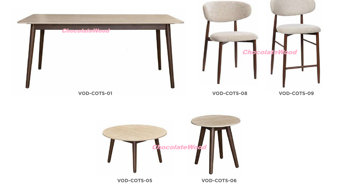 SEVERIN SOLID & VENEER MALAYSIAN HARDWOOD DINING CHAIR BEIGE/ WALNUT