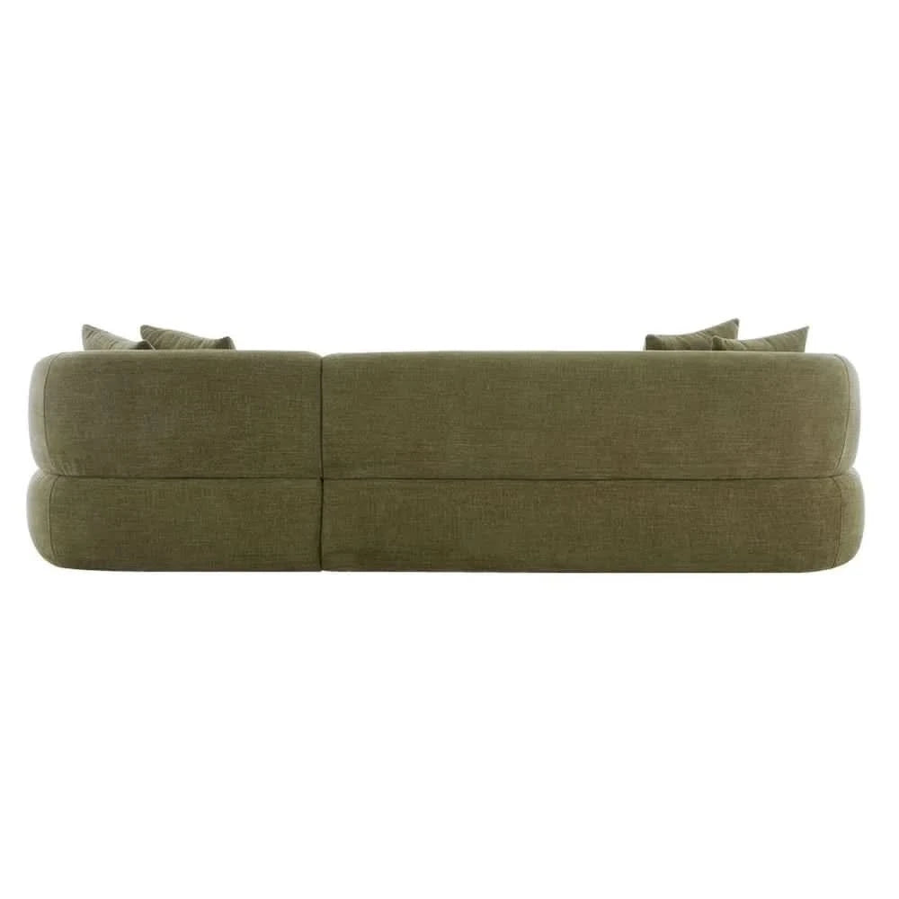 BEECHAM MODULAR 3-SEATER CORNER SOFA WITH RHF CHAISE - SAGE CHENILLE