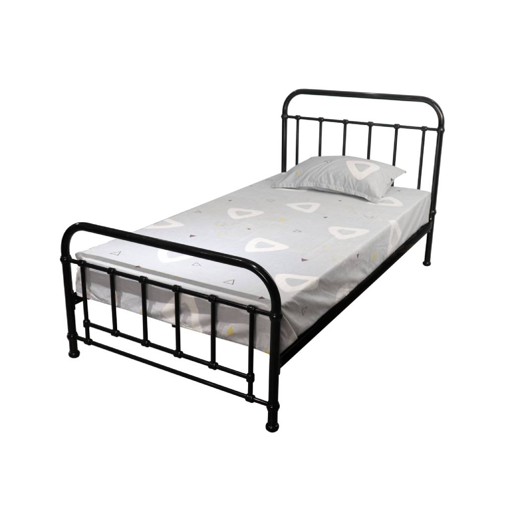 PICOLA SINGLE METAL BED BLACK