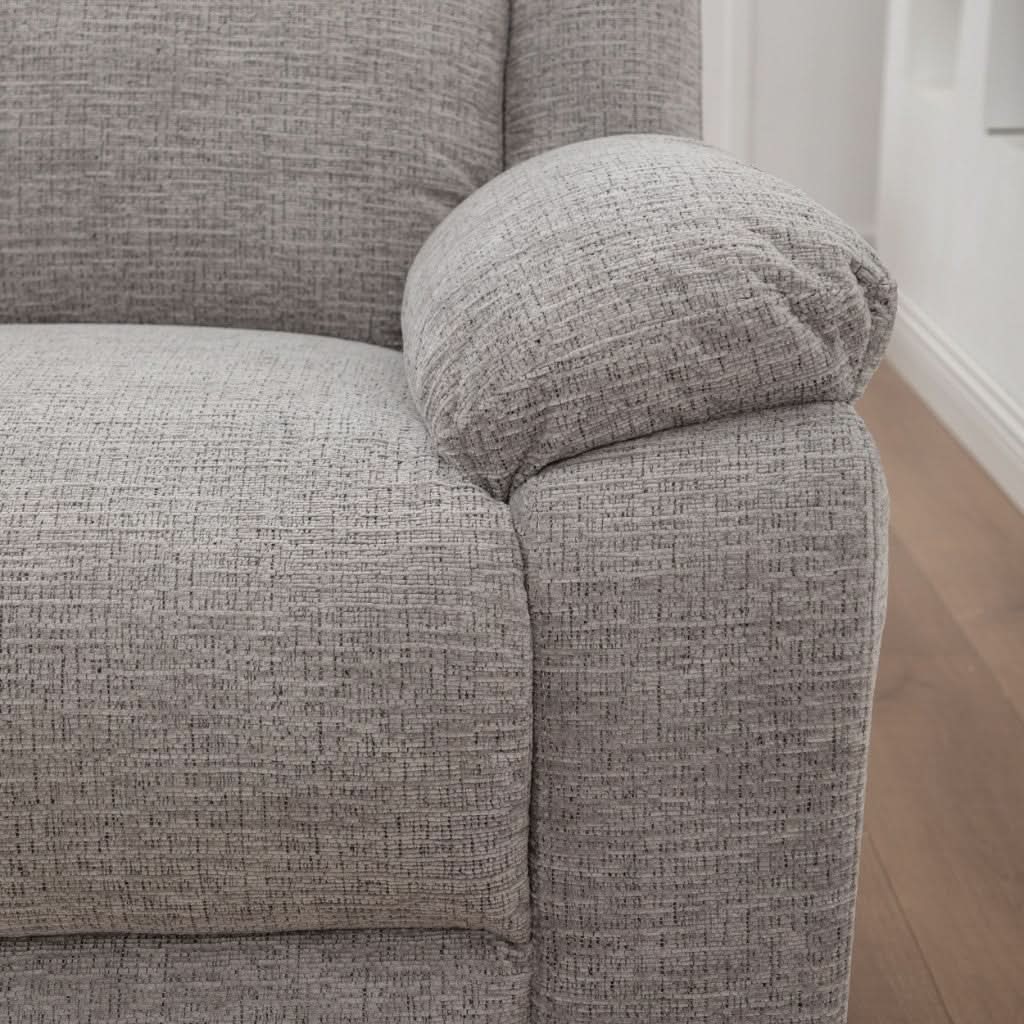 ALLOA FABRIC 2-SEATER ELECTRIC RECLINER SOFA GREY