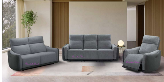 HITCHIN 1-SEATER ELECTRIC RECLINER ARMCHAIR GREY COLOUR