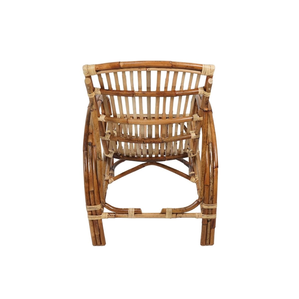 TOMO NATURAL RATTAN VERANDAH CHAIR LOUNGE CHAIR ACCENT CHAIR/ ARMCHAIR /EASY CHAIR