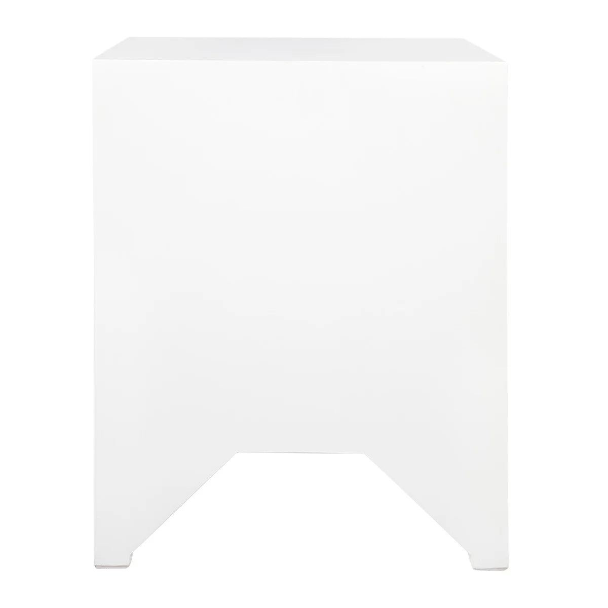 JAYLA SMALL WHITE 2-DRAWER BEDSIDE TABLE