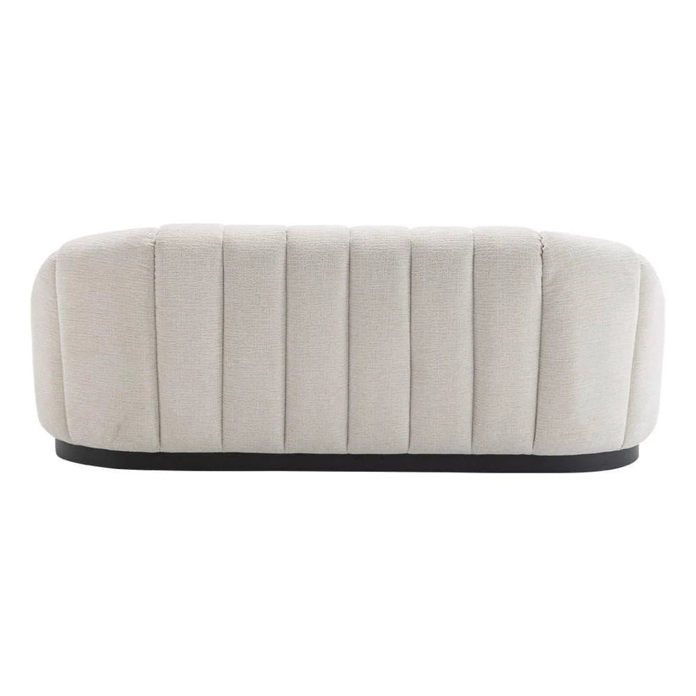 MADELEY 2.5-SEATER CHENILLE SOFA CREAM