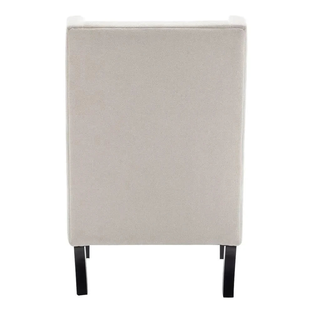 SILAS PEARL CHENILLE WING BACK ARMCHAIR/OCCASIONAL CHAIR