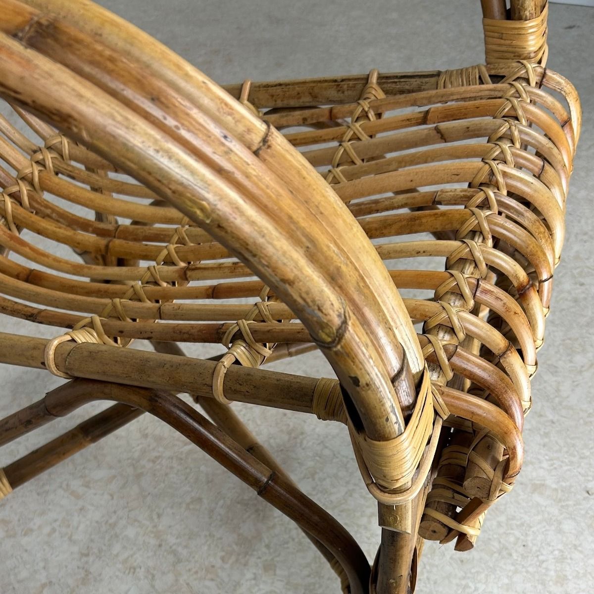 PEREGRIN NATURAL RATTAN VERANDAH CHAIR LOUNGE CHAIR ACCENT CHAIR/ ARMCHAIR /EASY CHAIR