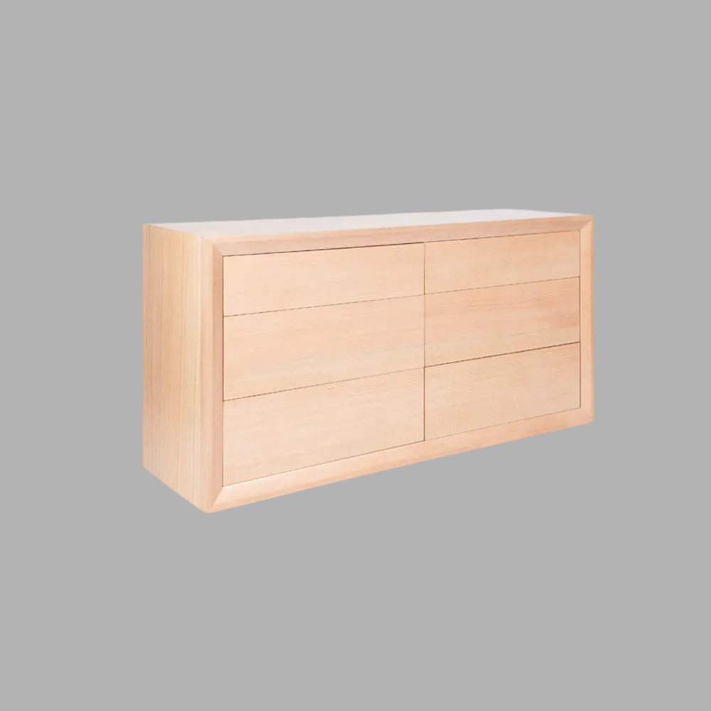 CHAUCER COMBINATION VICTORIAN ASH TIMBER DRESSER /CHEST OF 6 DRAWERS CUSTOM MADE IN AUSTRALIA