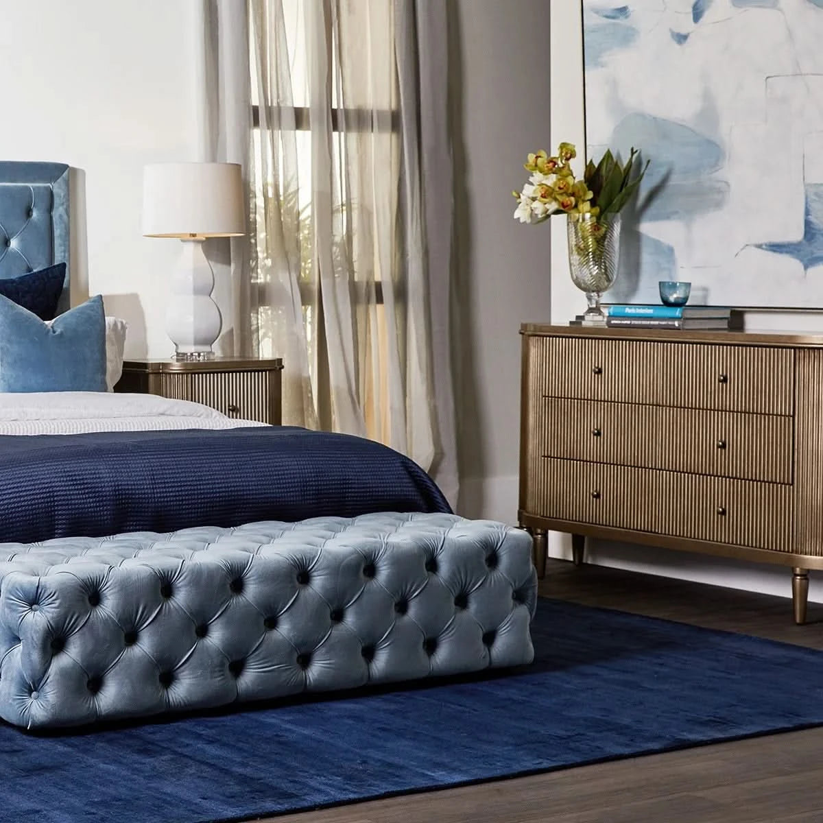 DIANNA MARBLE ART DECO 6 DRAWER CHEST OF DRAWERS ACCENT CHEST ANTIQUE GOLD