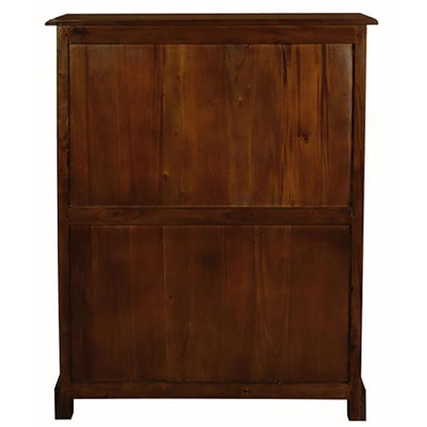 TASMANIA SOLID MAHOGANY JUMBO SIZE 6 DRAWERS TALLBOY IN MAHOGANY - MyChocolateWood