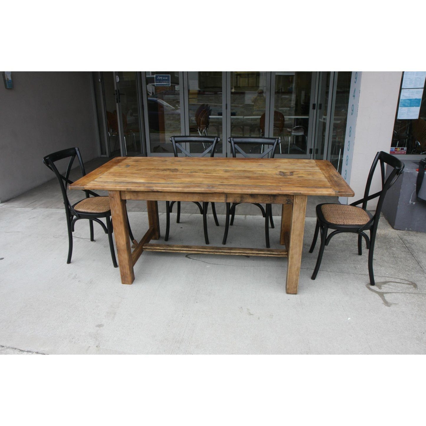 SHANGAHI RUSTIC PROVINCIAL DINING SET (TABLE + 6 CHAIRS)