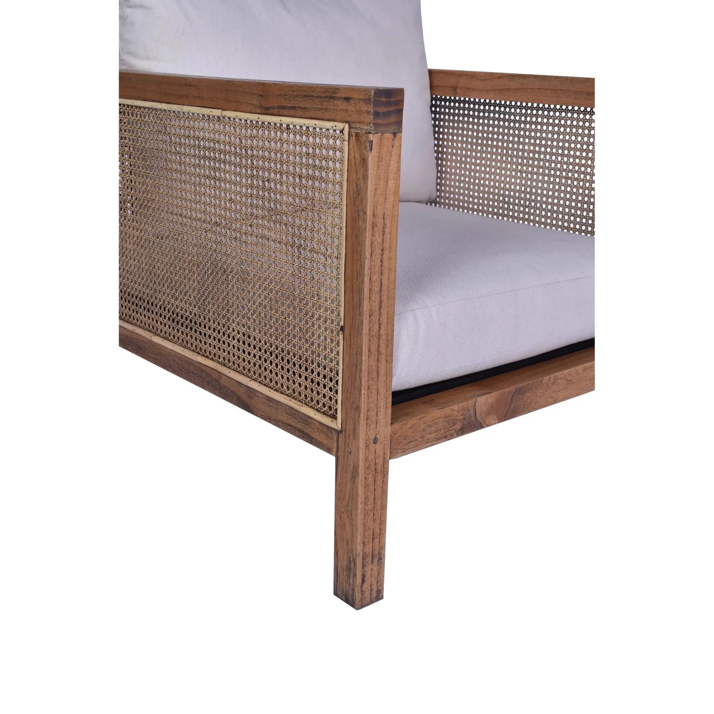 ANGOSIA RATTAN ARMCHAIR IN LIGHT TOBACCO