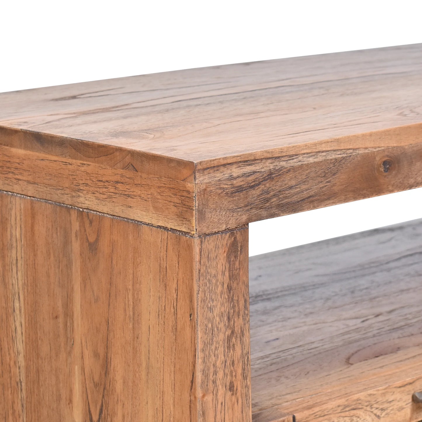 ELDRIDGE MINDI WOOD 4 DRAWERS TV/ENTERTAINMENT UNIT IN LIGHT TOBACCO 180CM - MyChocolateWood