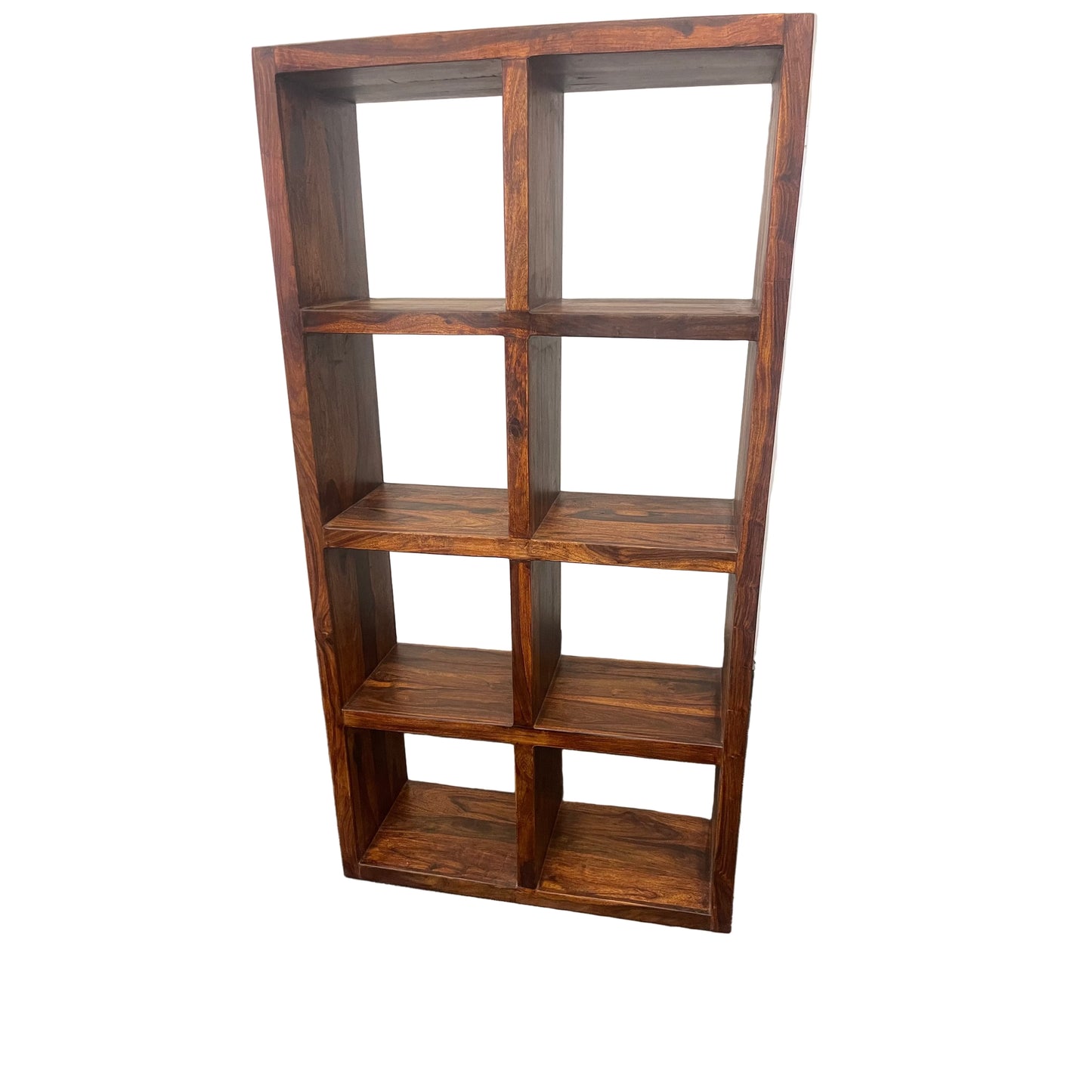 SOLID BENATO INDIAN ROSEWOOD 8 CUBE DISPALY UNIT - FLOOR STOCK CLEARANCE