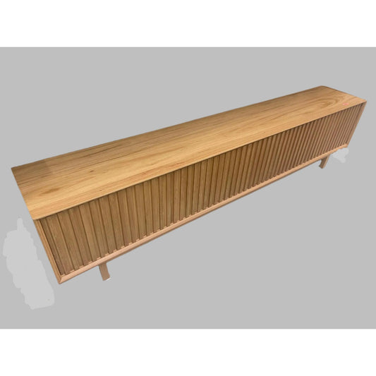 MUNGEE BLACKBUTT TV/ENTERTAINMENT UNIT 4 DOORS - FLOOR STOCK CLEARANCE - MyChocolateWood