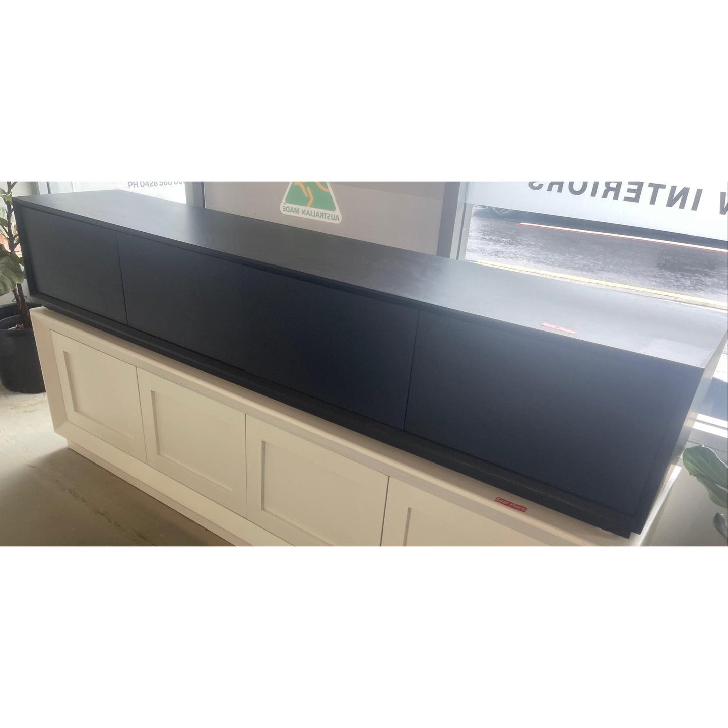 VALERIE 4 DRAWERS PUSH TO OPEN AMERICAN OAK ETU BLACK - FLOOR STOCK CLEARANCE