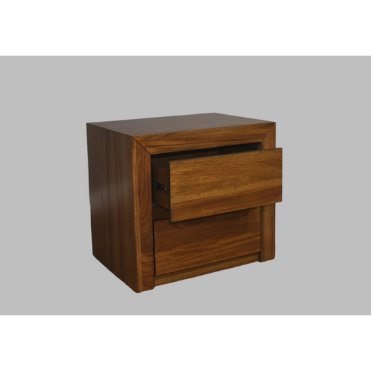 CARTAGENA 2 DRAWERS BEDSIDE TABLE - MyChocolateWood