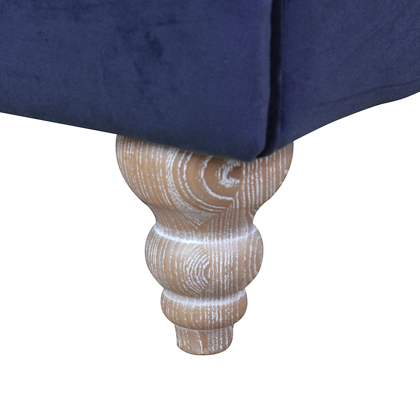 GOTCHA CHESTERFIELD ARMCHAIR IN NAVY VELVET - MyChocolateWood