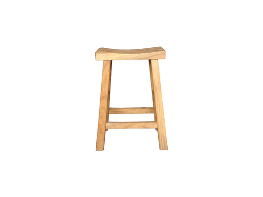 CHAGA RECYCLED ELM BAR STOOL IN NATURAL