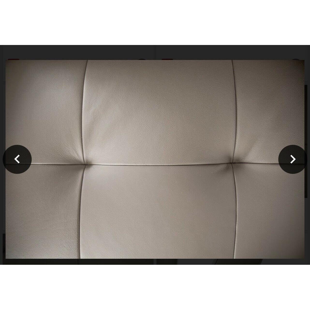 BELLAGIO GENUINE LEATHER 3-SEATER CONTEMPORARY SOFA + LEFT HAND CHAISE SAND