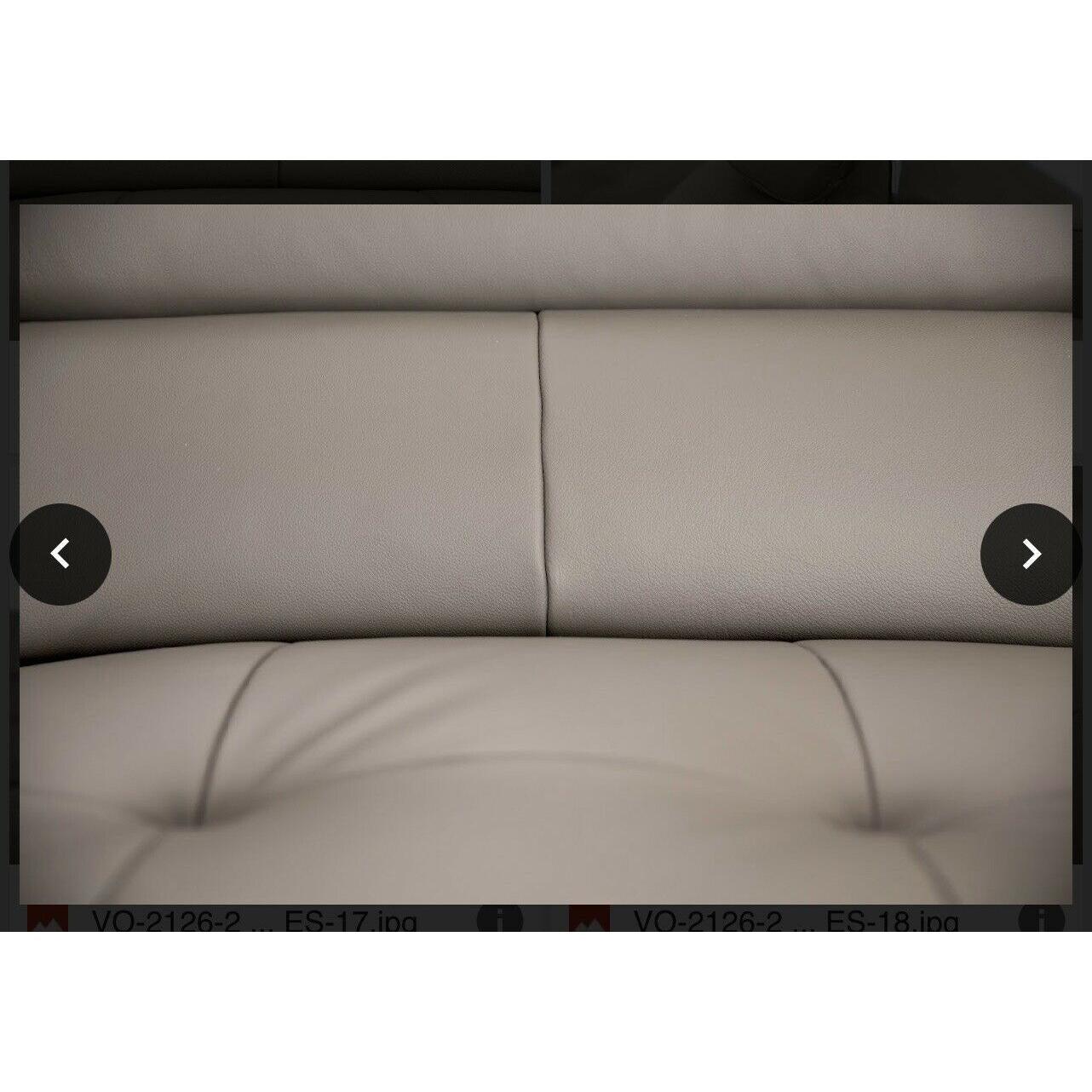 BELLAGIO GENUINE LEATHER 3-SEATER CONTEMPORARY SOFA + LEFT HAND CHAISE SAND
