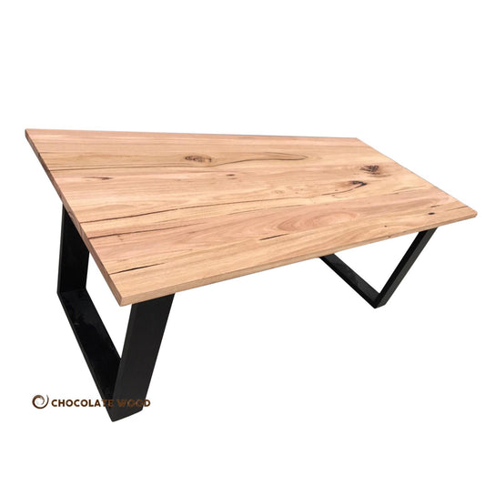 CLAUDIUS AUSTRALIAN SOLID WORMYCHESTNUT TIMBER DINING TABLE AUSTRALIAN CUSTOM MADE TO ORDER - MyChocolateWood