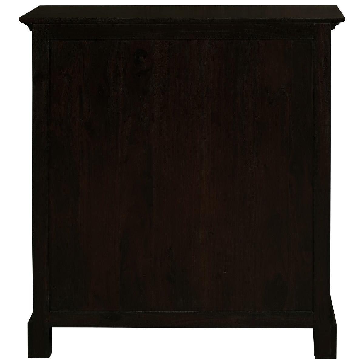 ADELAIDE SOLID MAHOGANY TIMBER 3 DRAWERS & 3 SHELVES BOOKCASE IN CHOCOLATE - MyChocolateWood